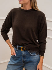 Maglia pizzo sul fondo misto lana e cashmere - Kontatto
