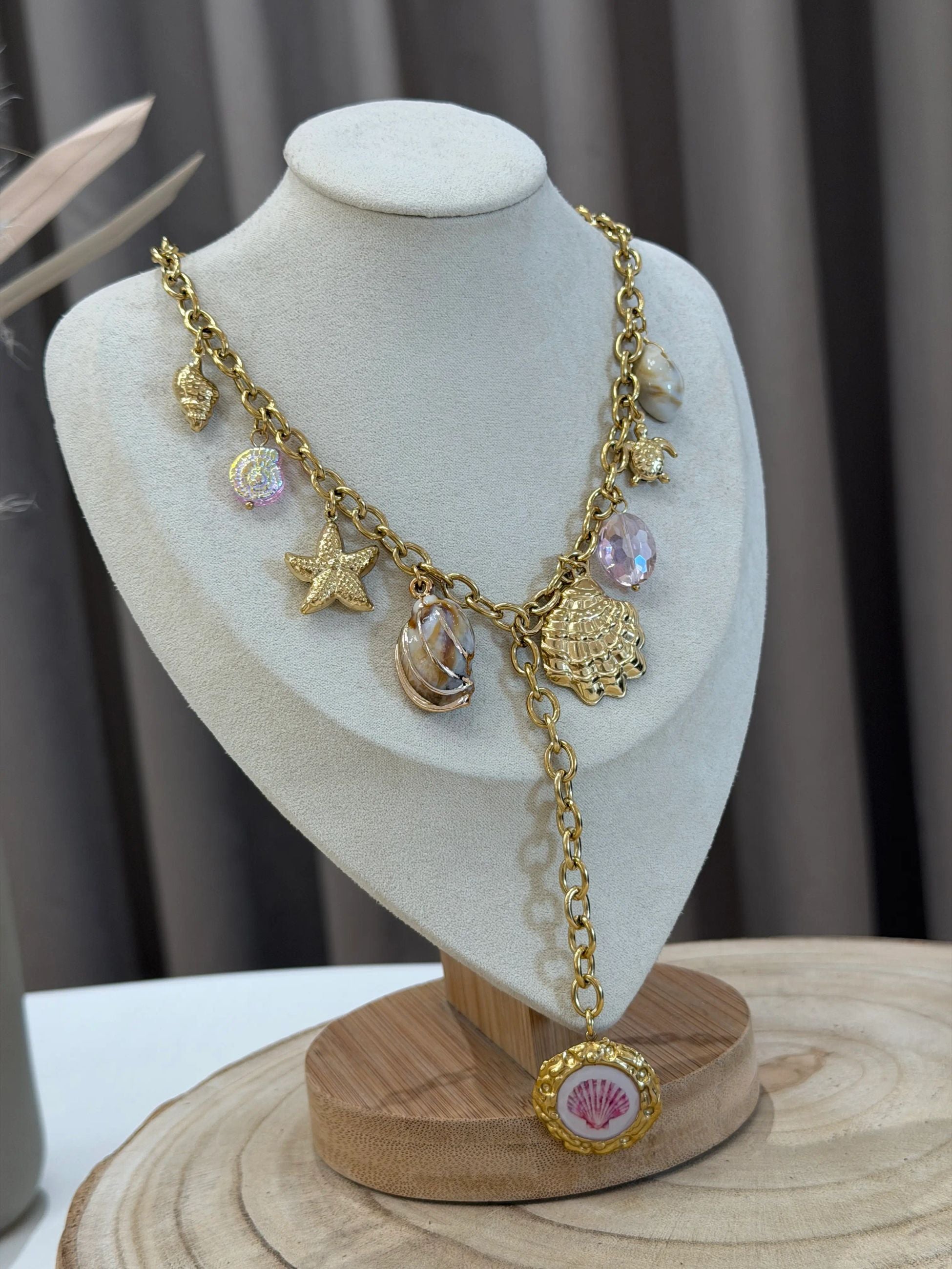 Collana multi charms starfish - Calibro Shop