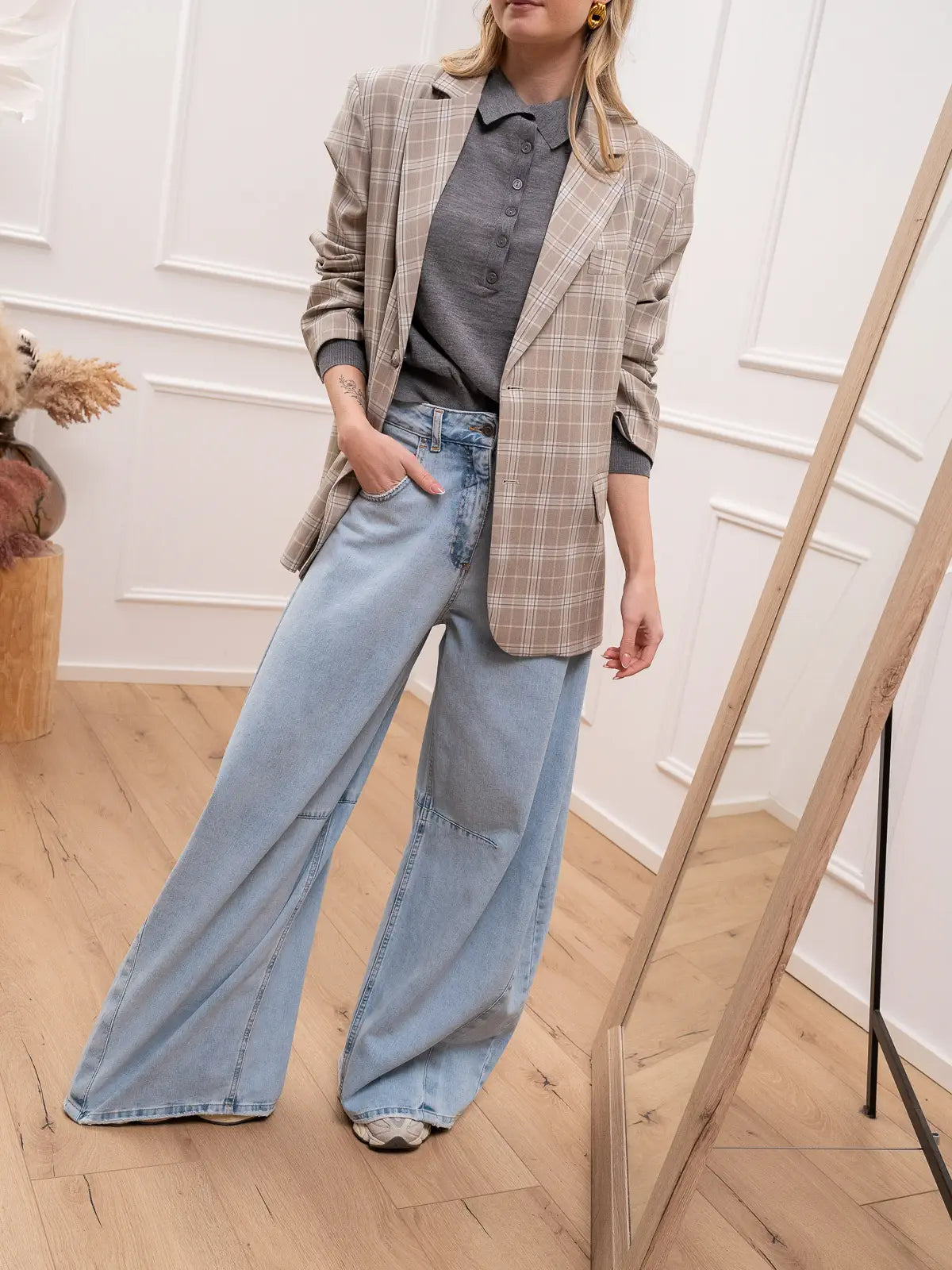 Jeans Louvre barrel fit con pinces - Tensione In