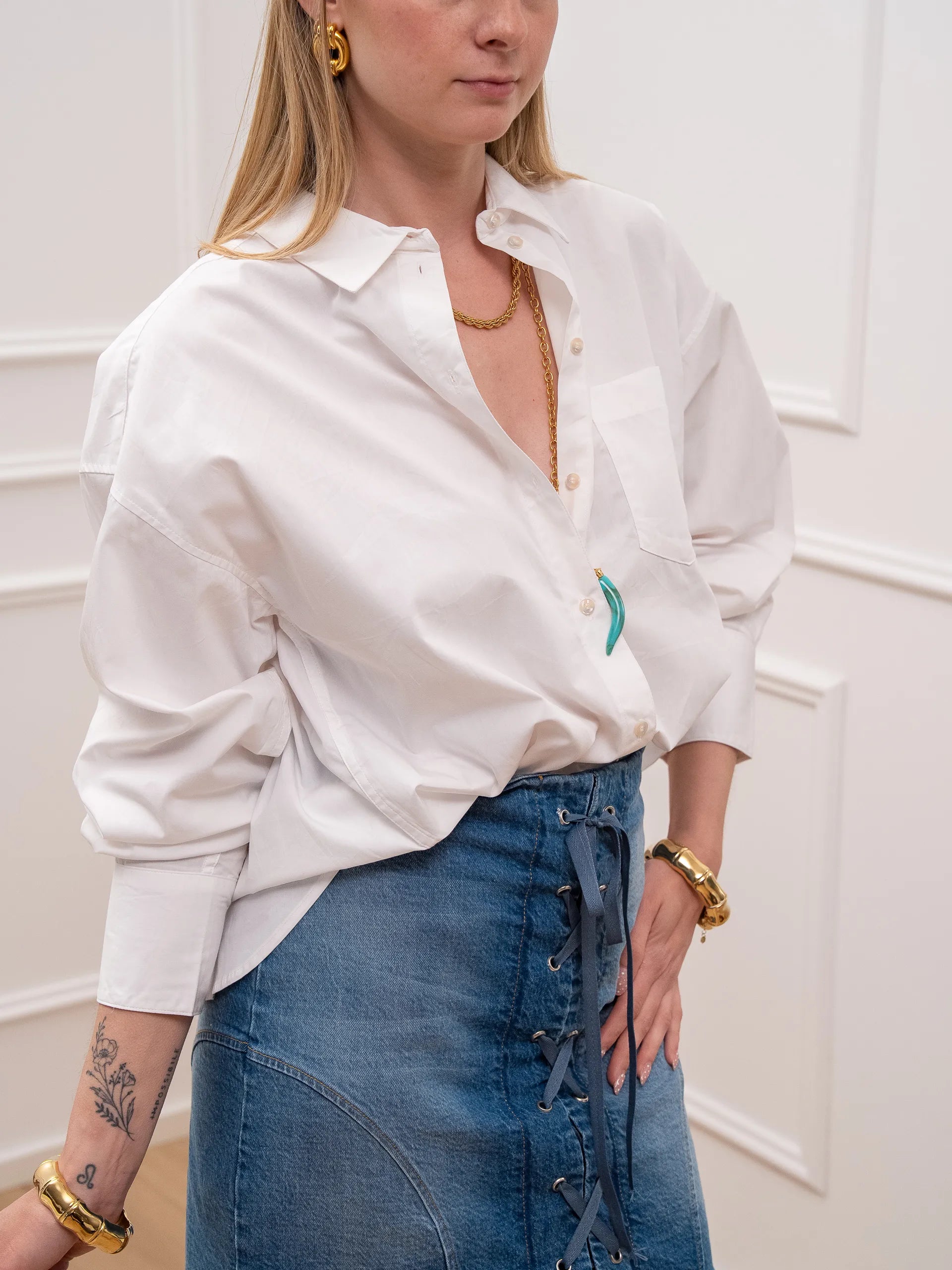 Camicia Jamie bianca over - JJXX