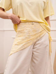 Bandana triangolo in pizzo giallo - HaveOne