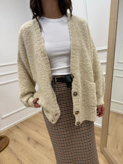 Cardigan bouclé burro - Tensione In