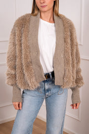 Bomber Peluche “Eva” dettagli a coste - Philia Loft