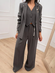 Completo gilet e pantalone grigio - Philia Loft