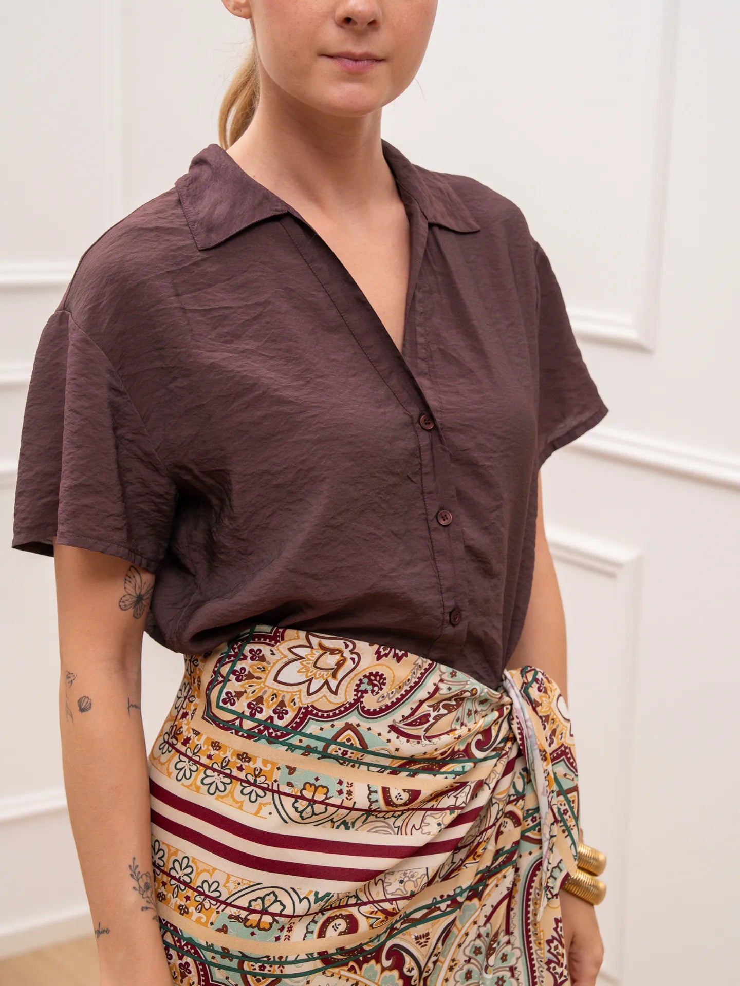 Camicia mezza manica Marea fico - Tensione In