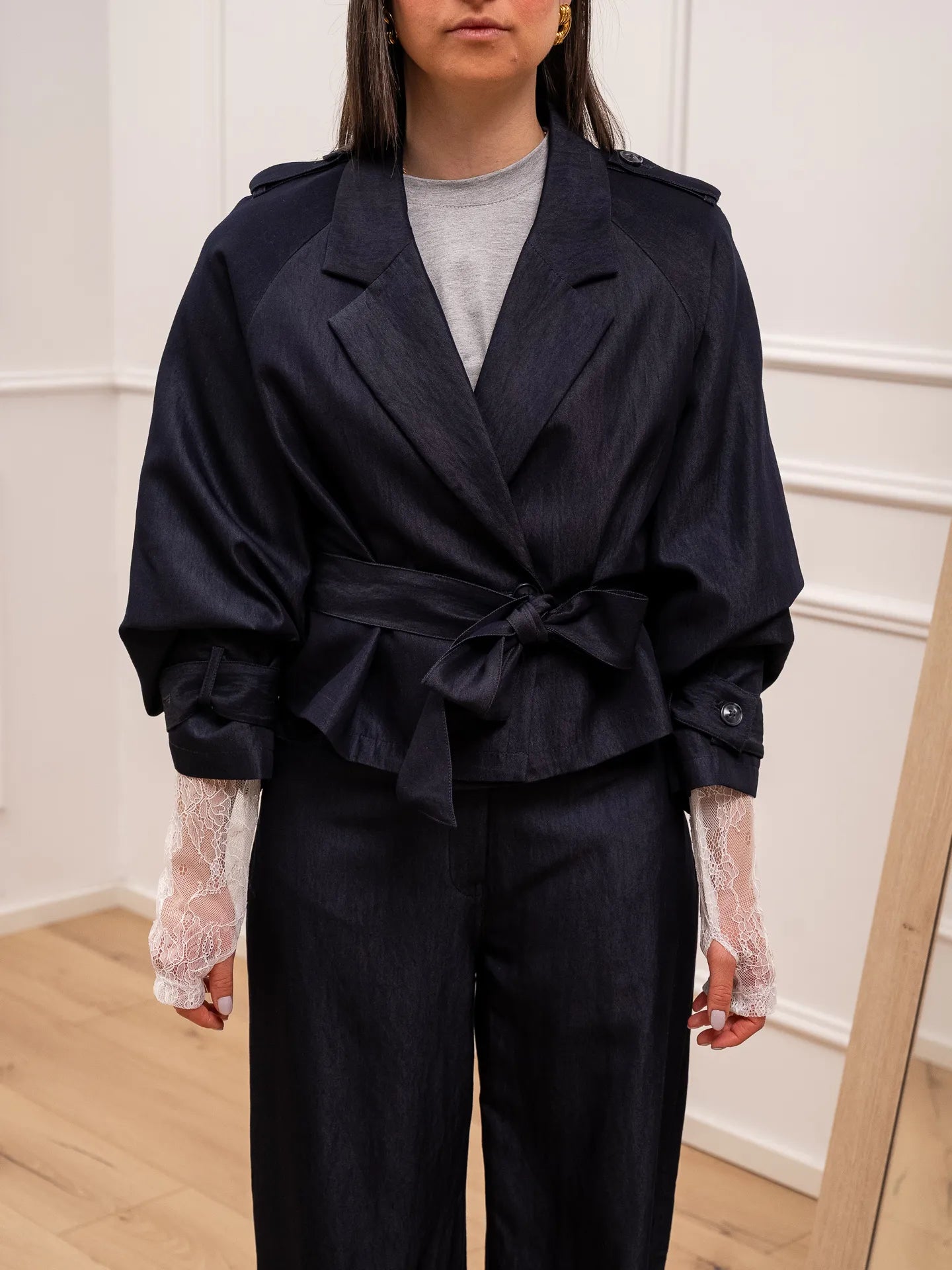 Trench in chambray blu - You Decide