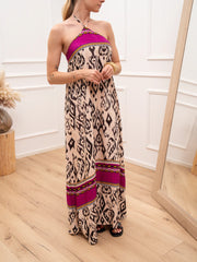 Vestito fazzoletto Tribal banda viola - HaveOne