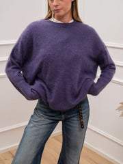 Maglia girocollo Fluffy misto lana e cashmere - Vicolo
