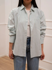 Camicia Melody rigata menta - Crispy