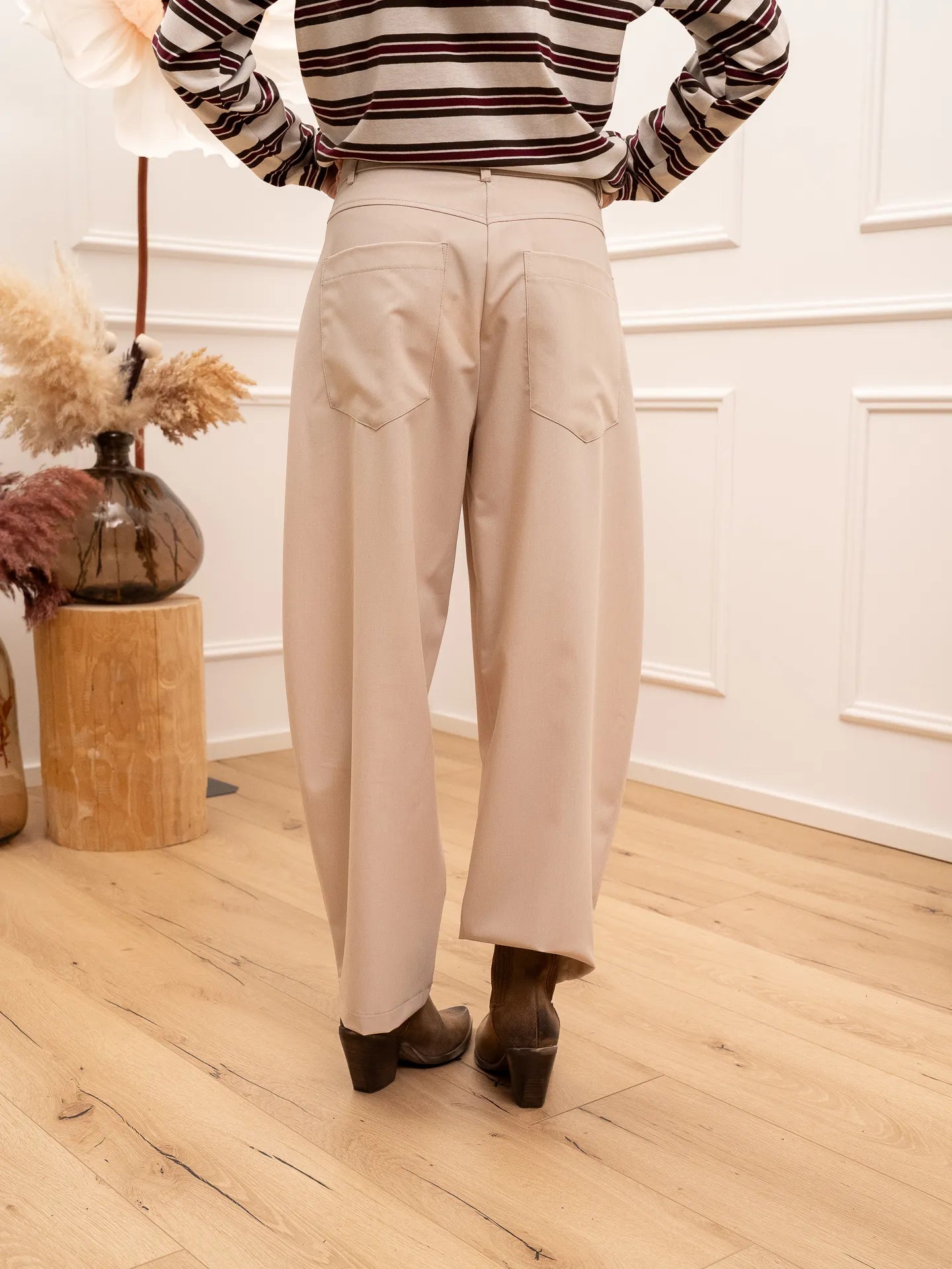 Pantaloni beige balloon fit - Tensione In