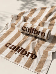 Telo mare Calibro in spugna a righe - Calibro Shop