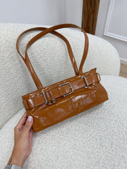 Borsa Glossy cognac - Calibro Shop