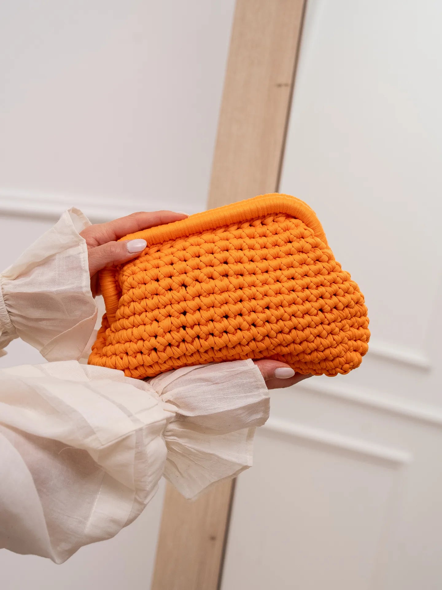 Borsa pasticcino crochet arancio - Calibro Shop