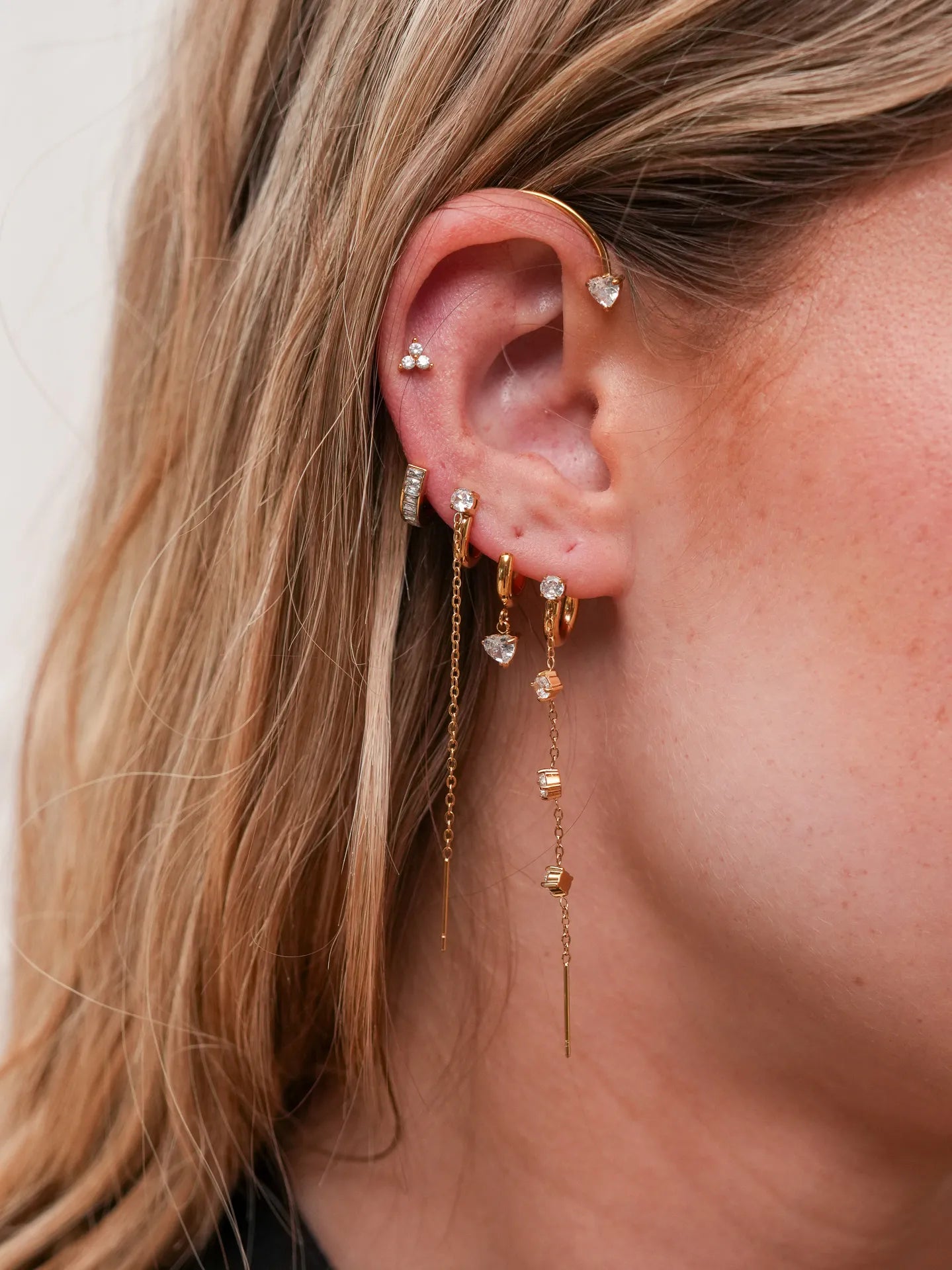Ear cuff multicharms oro - Calibro Shop