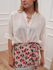 Camicia in voile di cotone burro - HaveOne