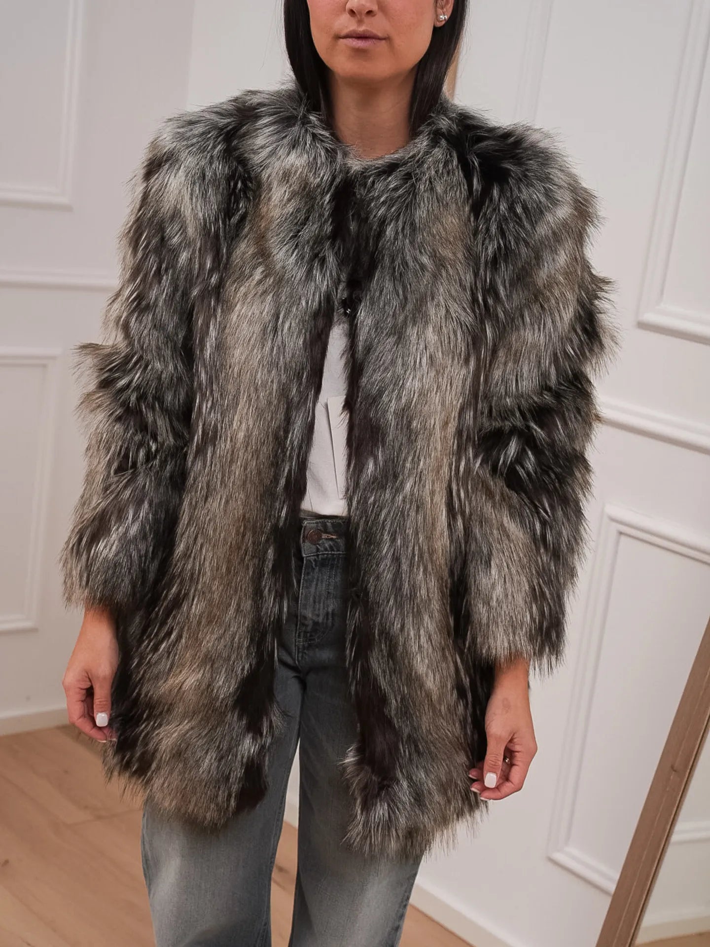 Pelliccia Cindy moro e bianca - HaveOne