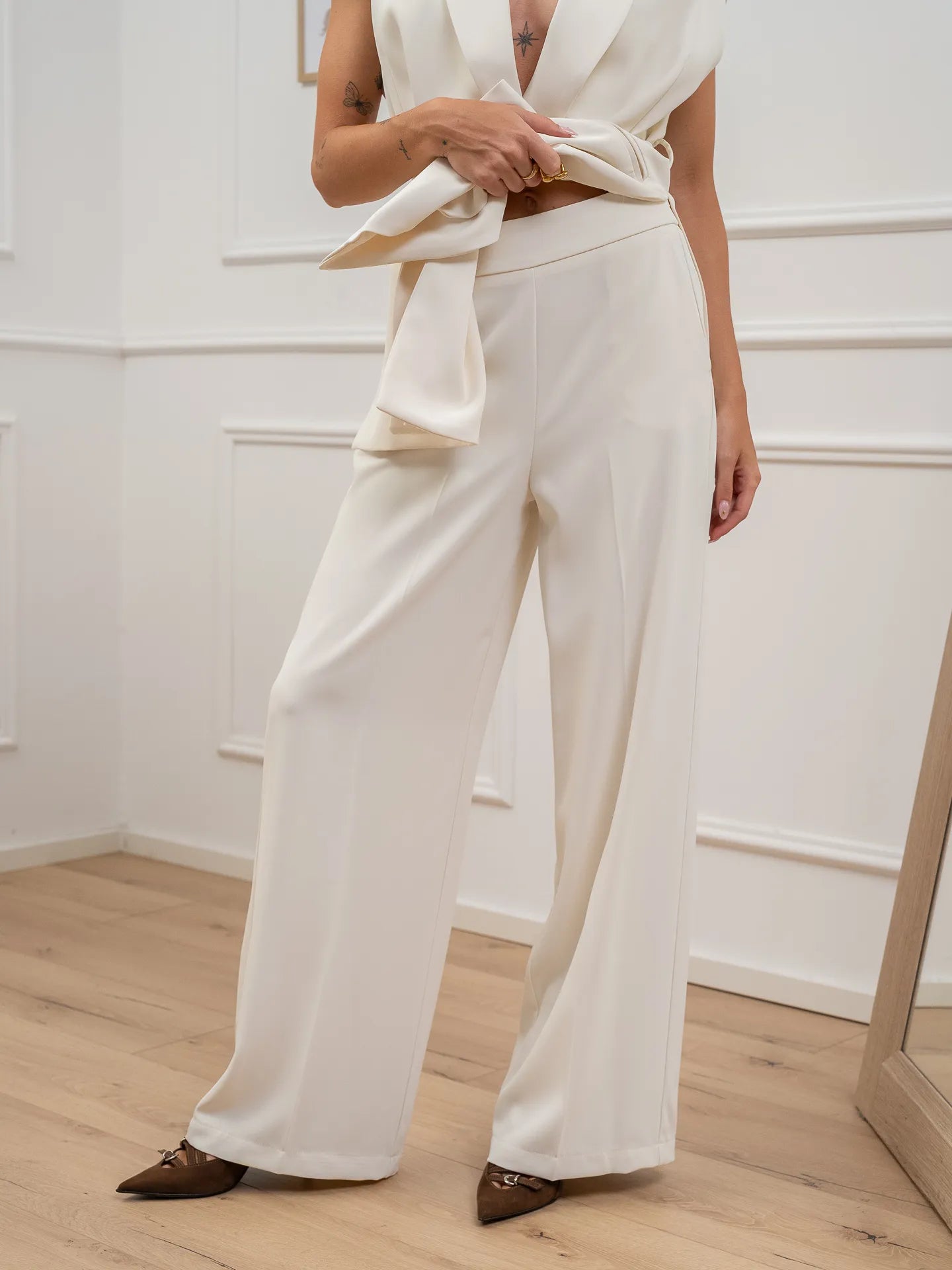 Pantaloni Irma burro fluido - Vicolo