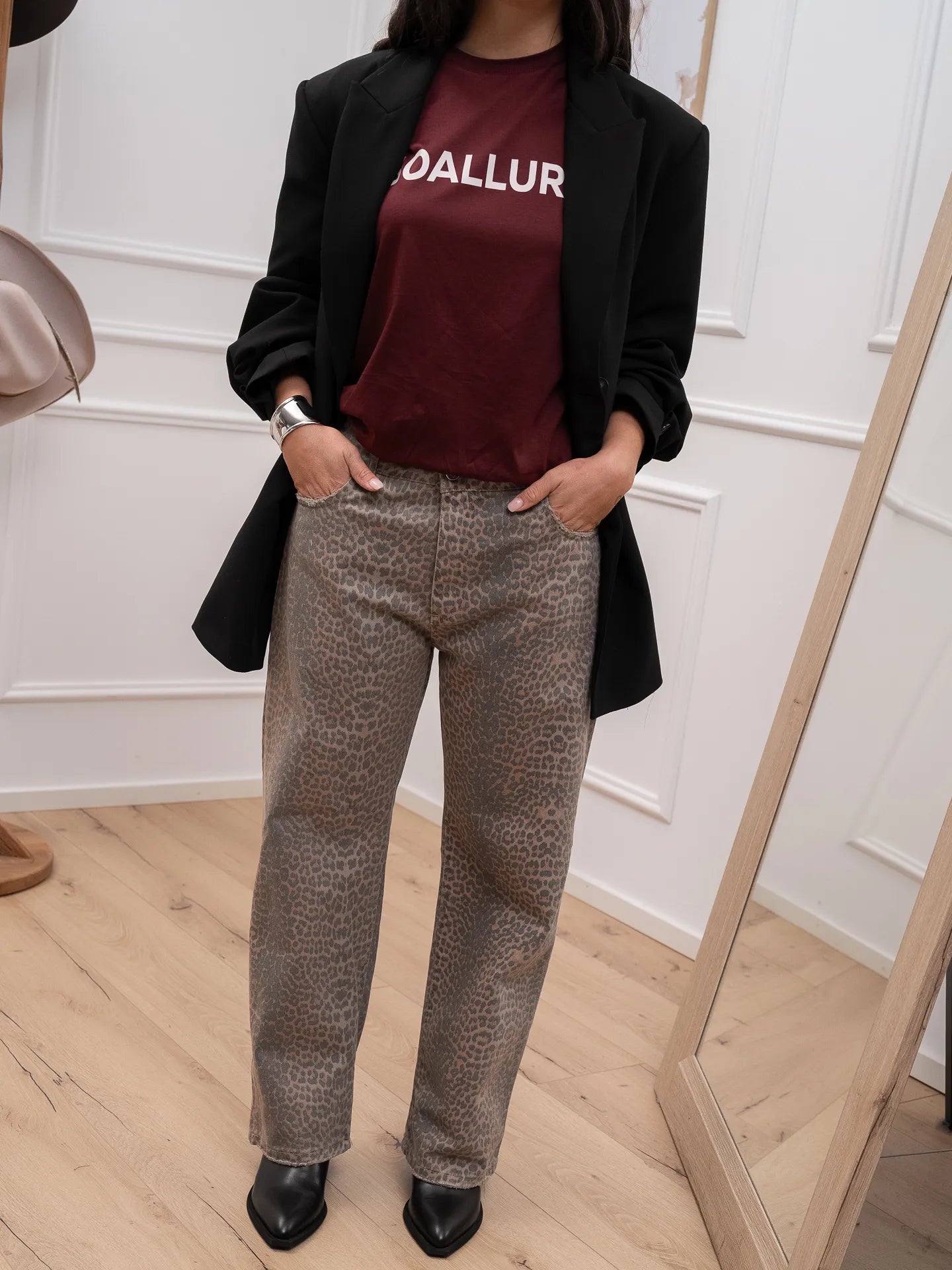 T shirt over vino logo bianco - SoAllure