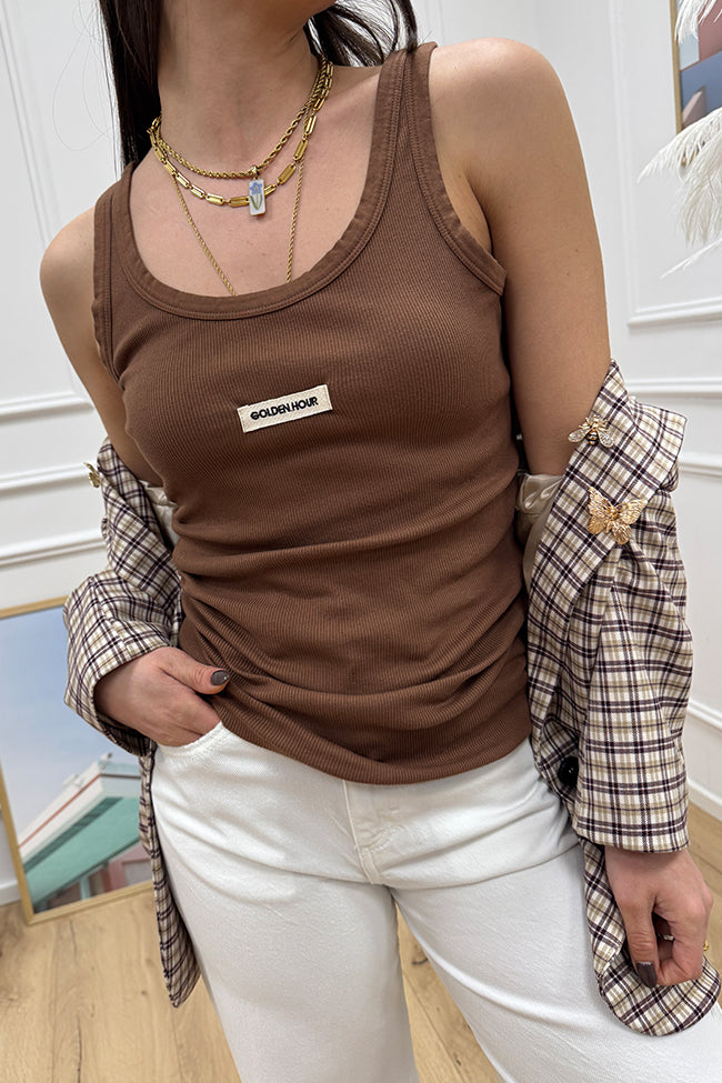 Canotta kinder etichetta Golden Hour - Vicolo