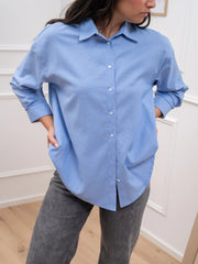 Camicia over celeste oxford - Dixie