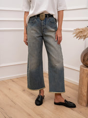 Jeans Denver in denim con cintura ovale - Tensione In