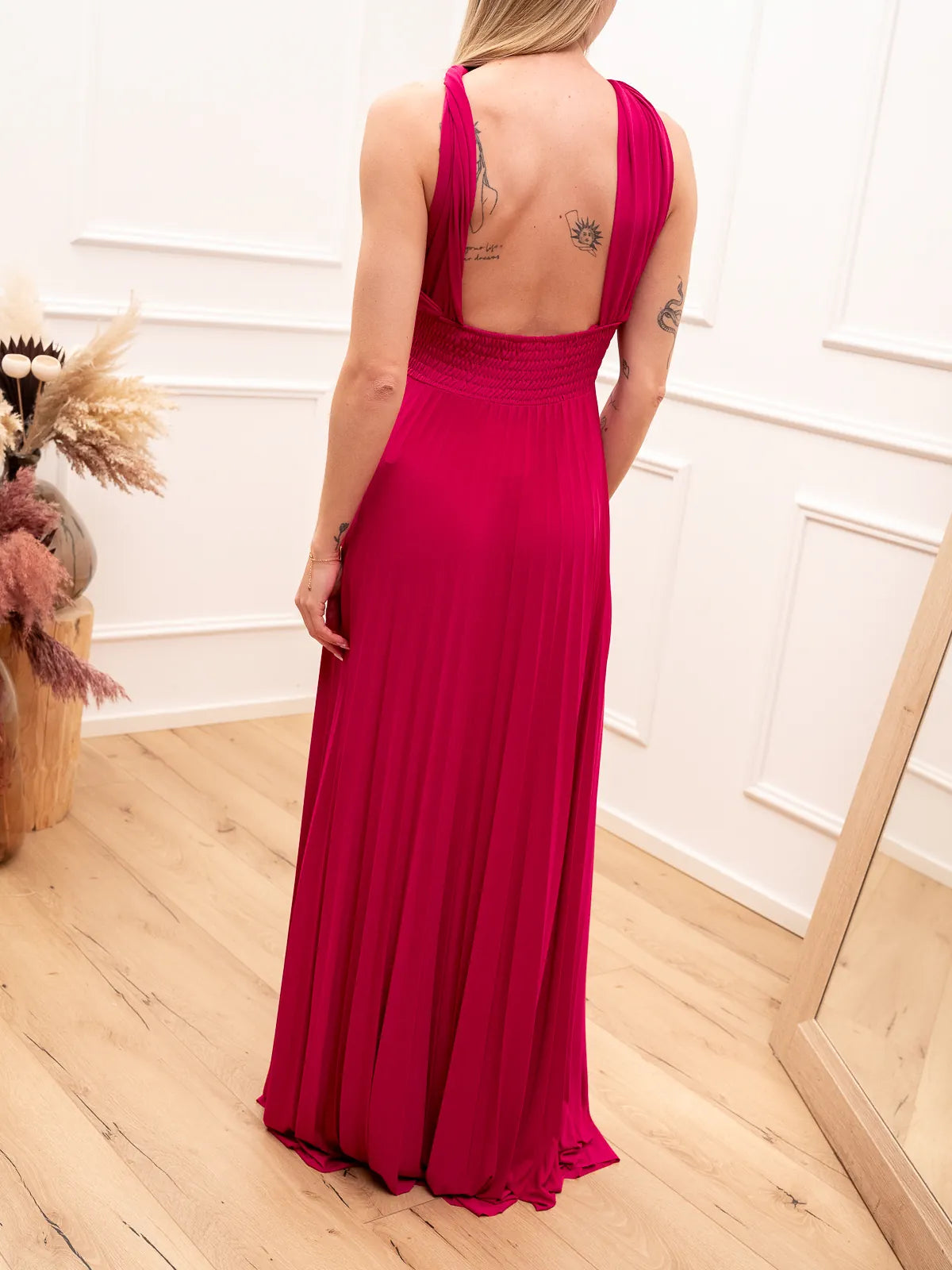 Vestito lungo Bellavie fucsia - Vicolo