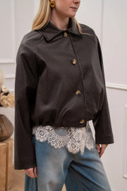 Bomber Street con bottoni moro - HaveOne