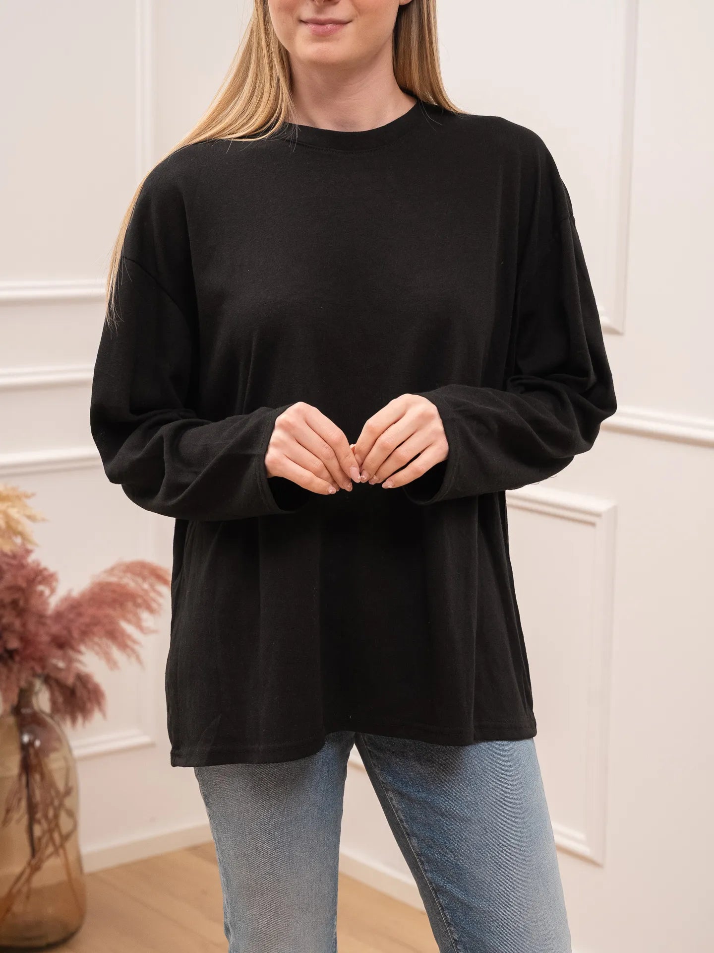 T shirt vedo non vedo nera - Crispy