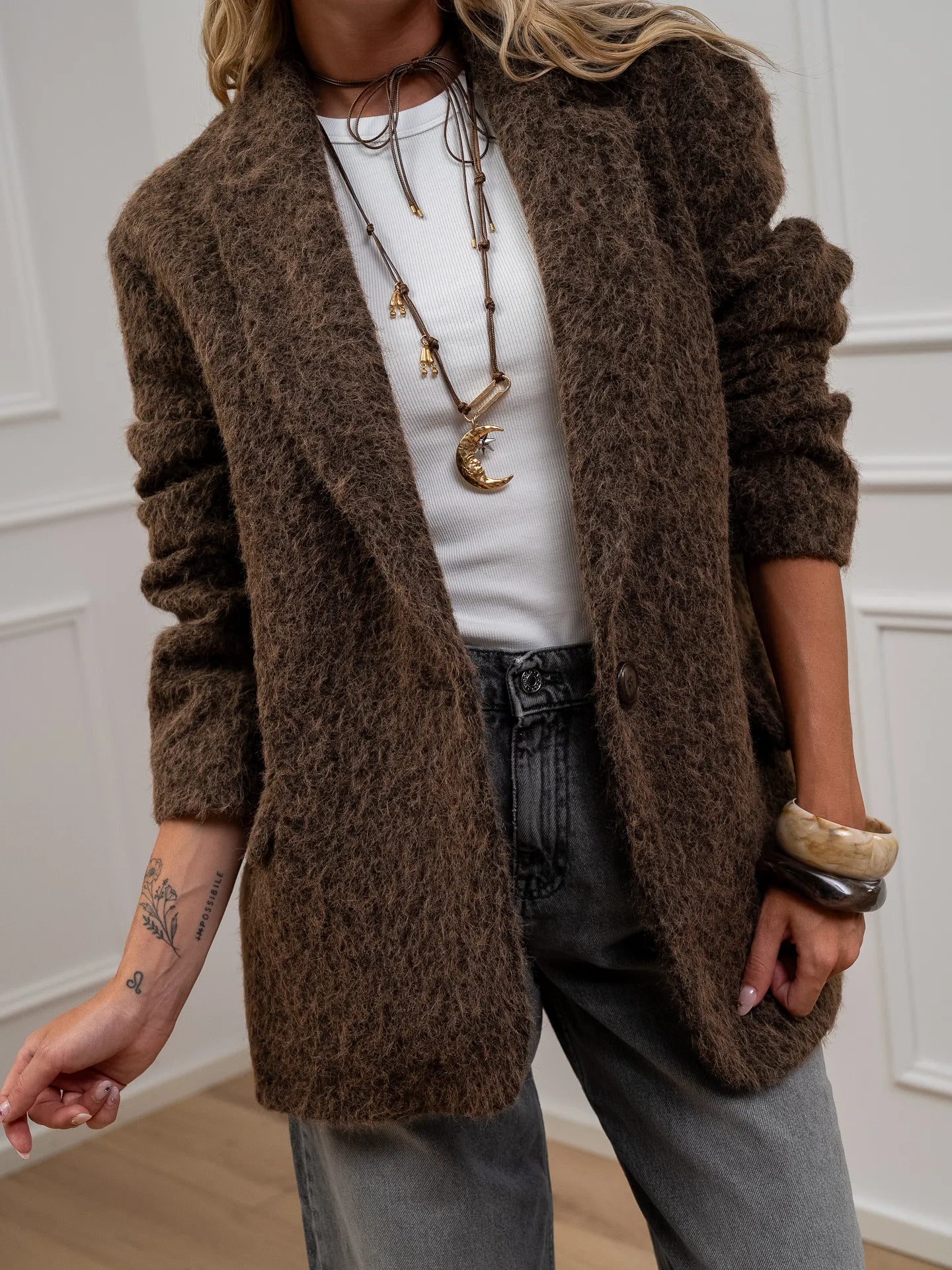 Cappotto corto moro oversize - HaveOne