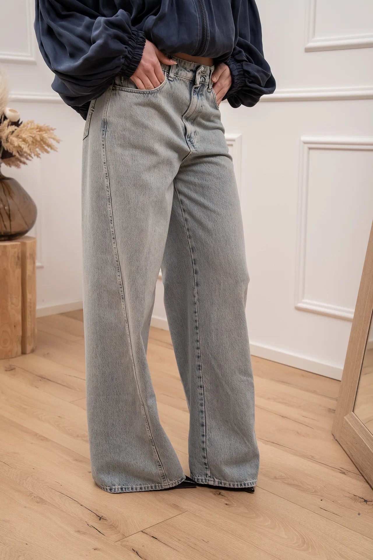 Jeans denim vintage impunture oblique - Vicolo