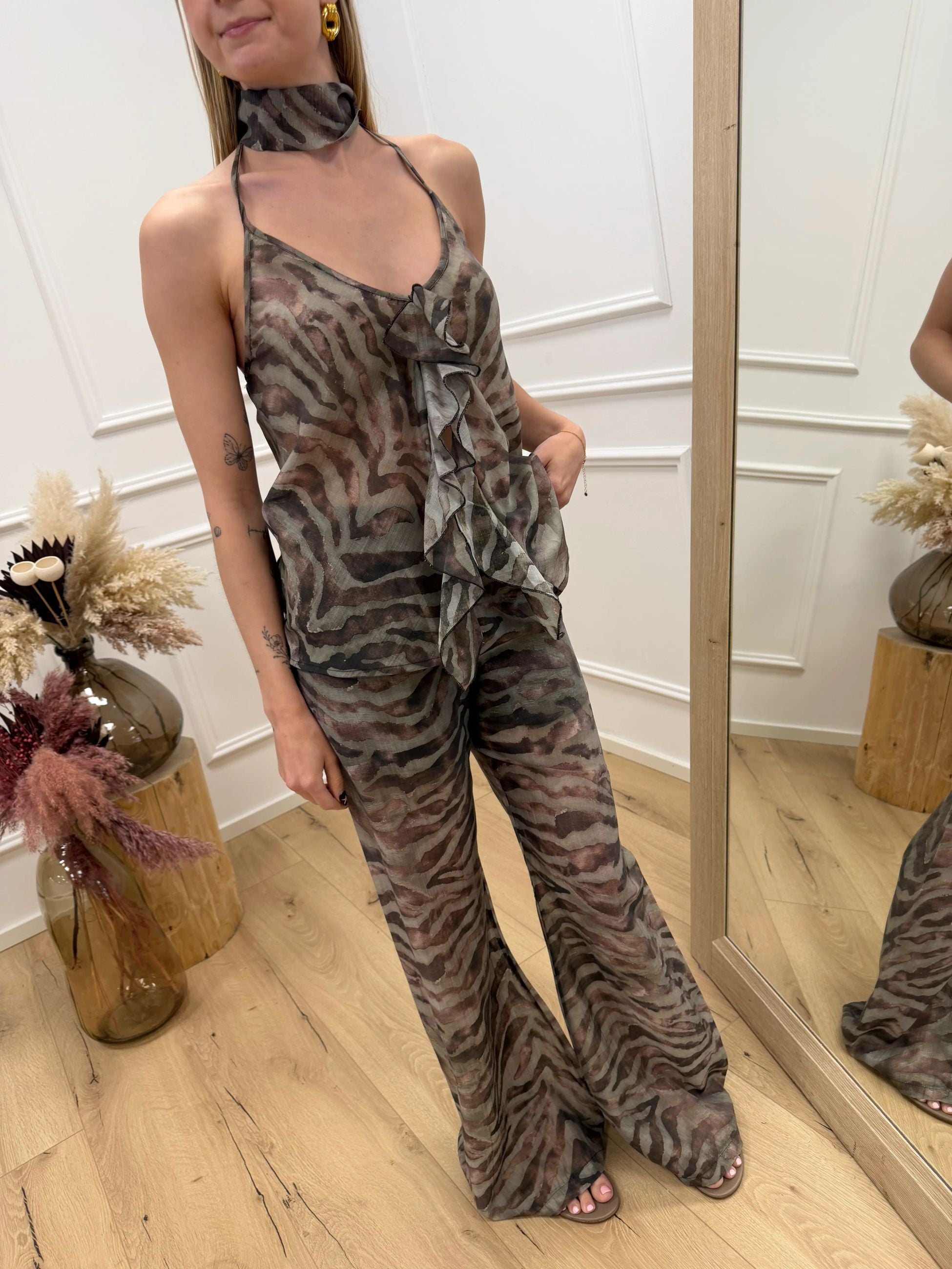 Pantaloni Astra militari a zampa - HaveOne