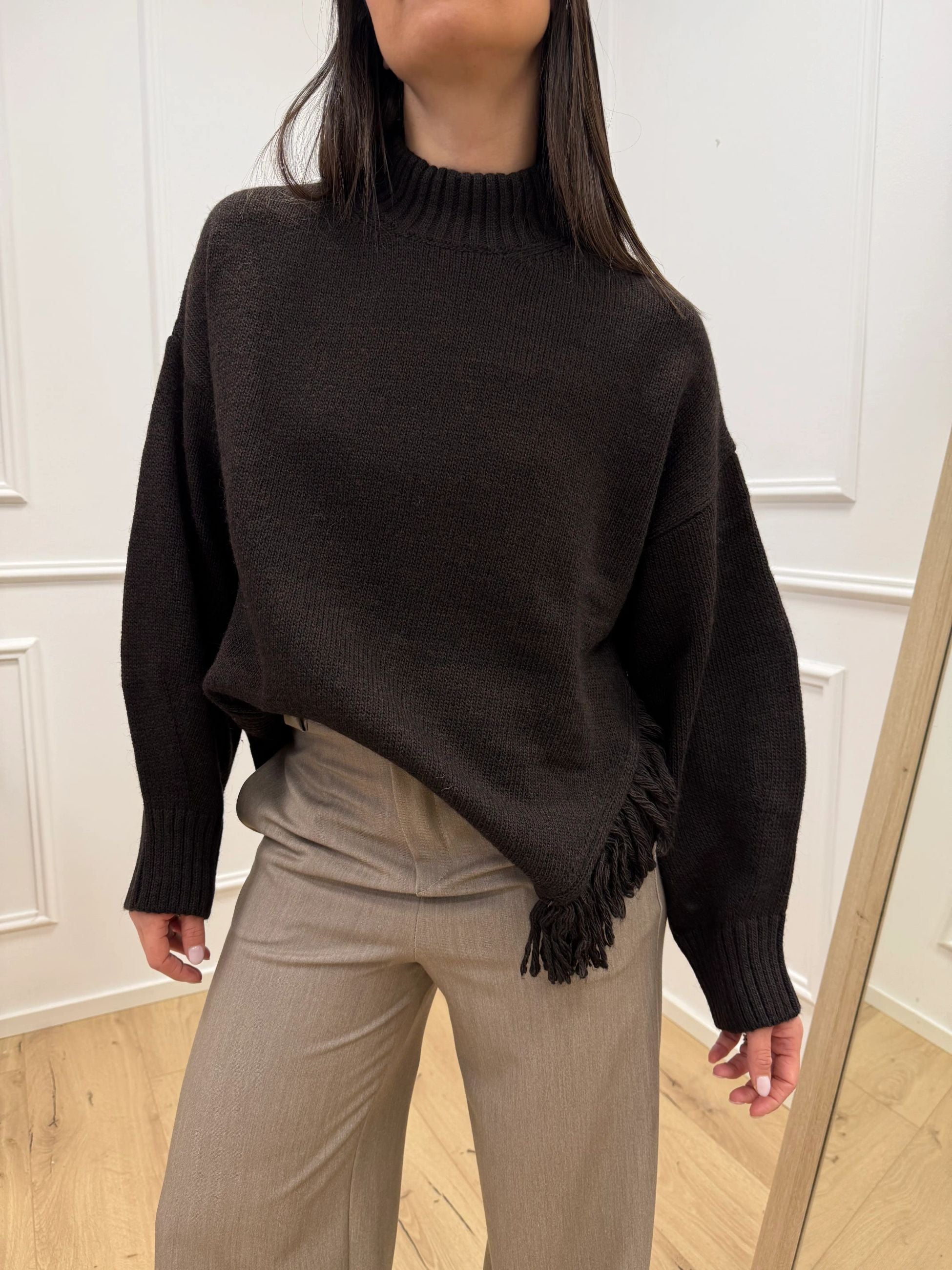 Maglia moro con frange laterali - HaveOne