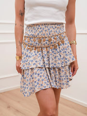 Gonna Elba fiori celesti a balze - You Decide