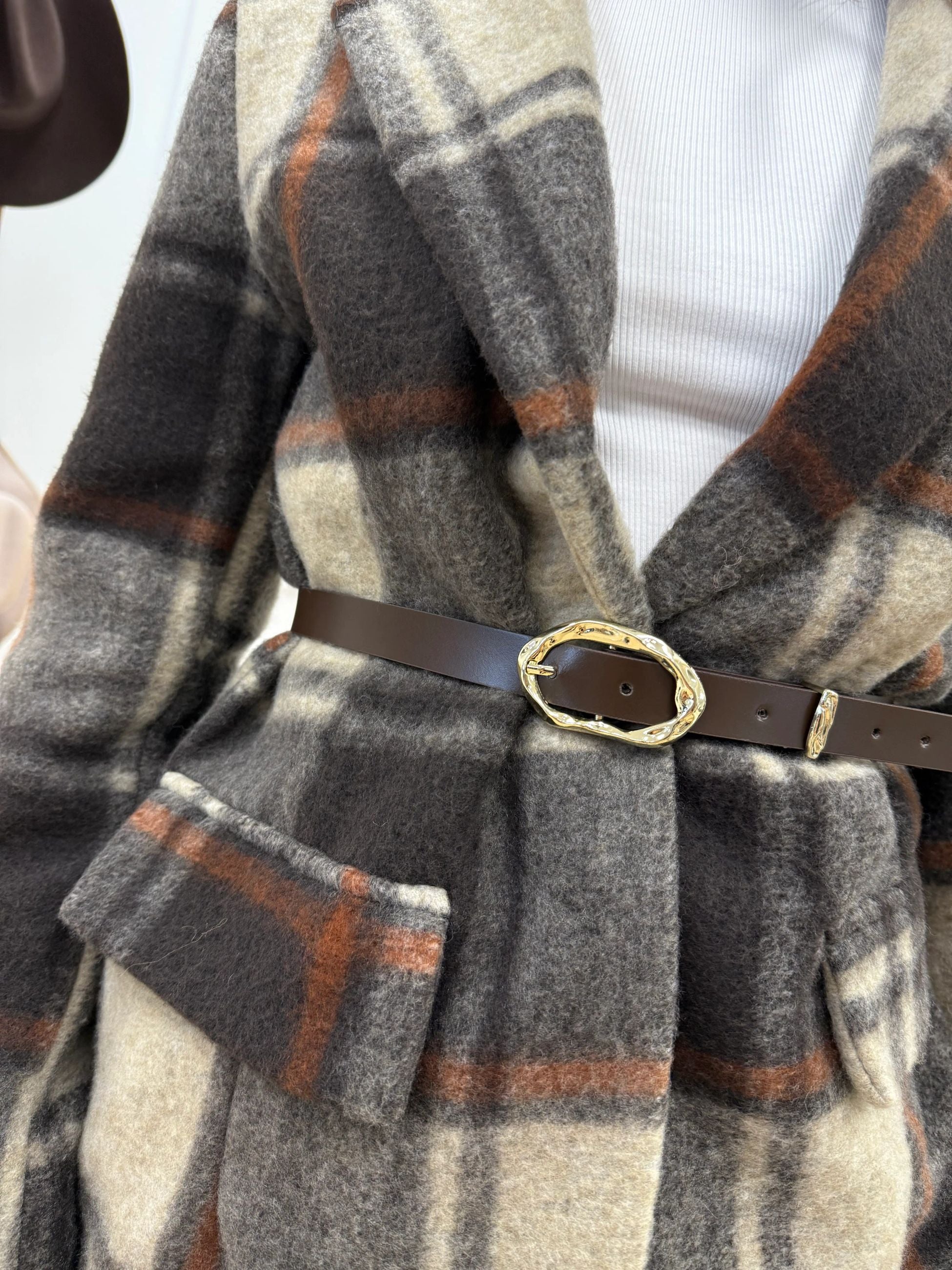 Cintura moro sottile fibbia ondulata - Vicolo