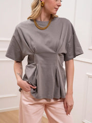 T shirt impunture grigia a clessidra - Vicolo