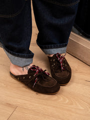 Mocassino sabot scamosciato moro - Ovyè