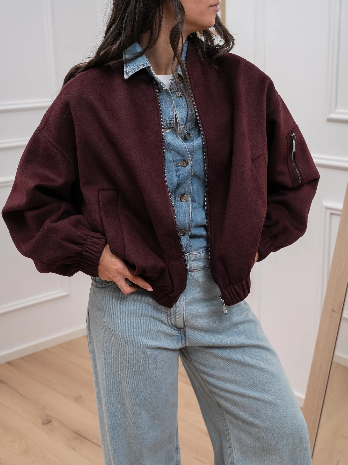 Bomber misto lana chianti - Vicolo
