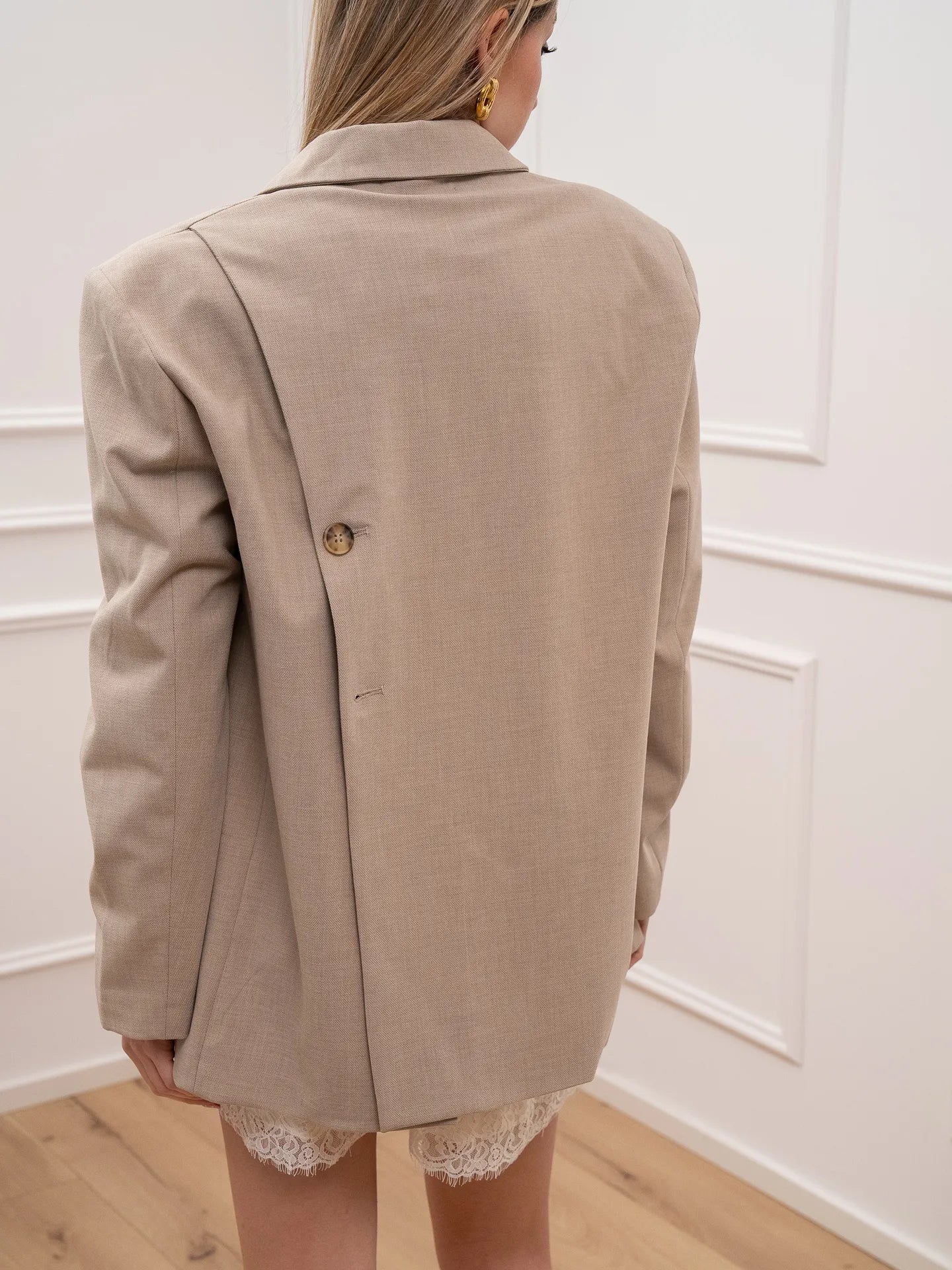 Giacca Milia taupe bottoni sul retro - JJXX