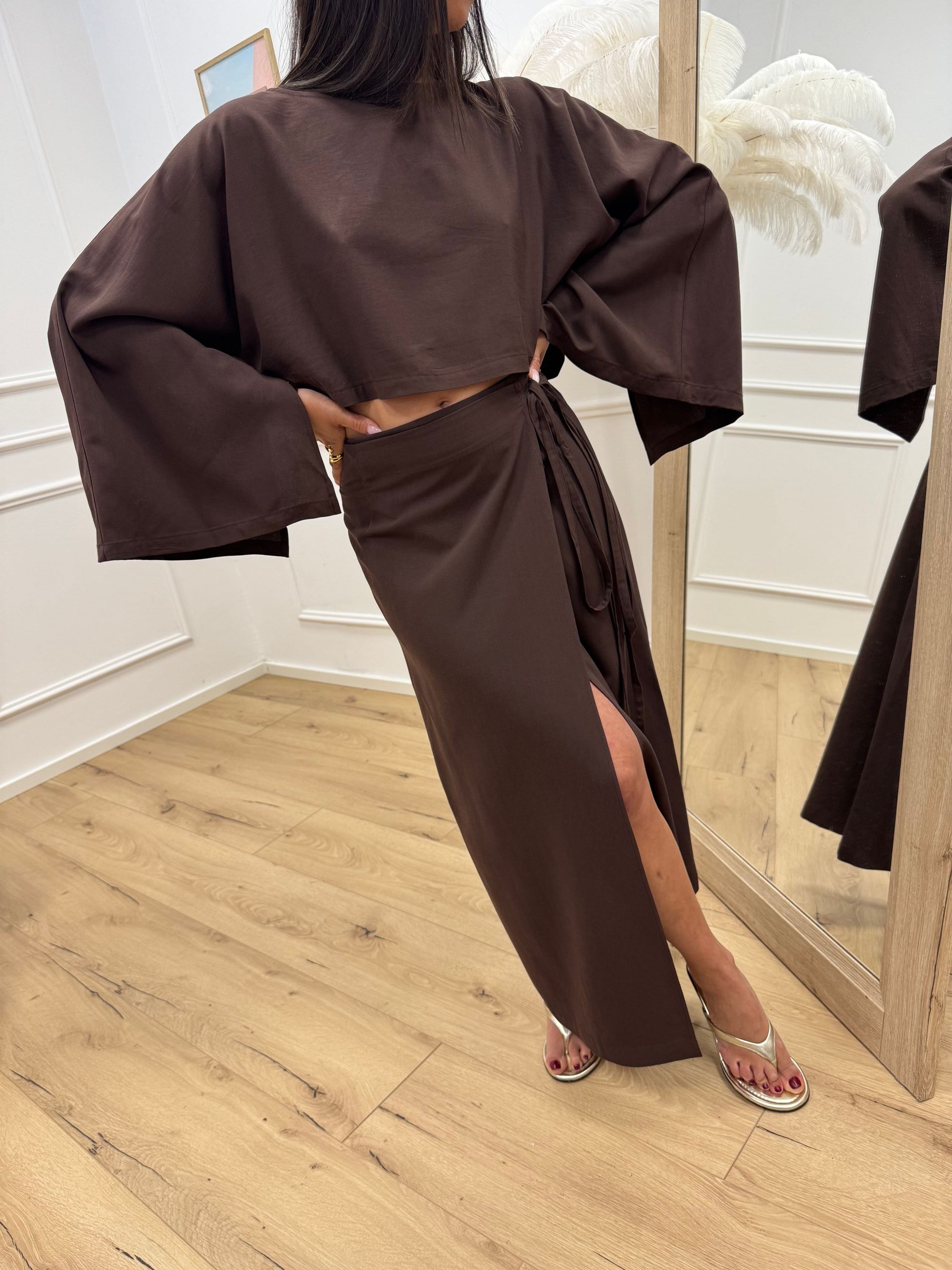 Set coordinato Eivissa cioccolato - Vicolo