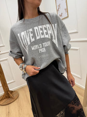 Felpa grigia Love Deeply - Vicolo