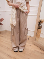 Pantaloni cargo sabbia con tasconi - HaveOne
