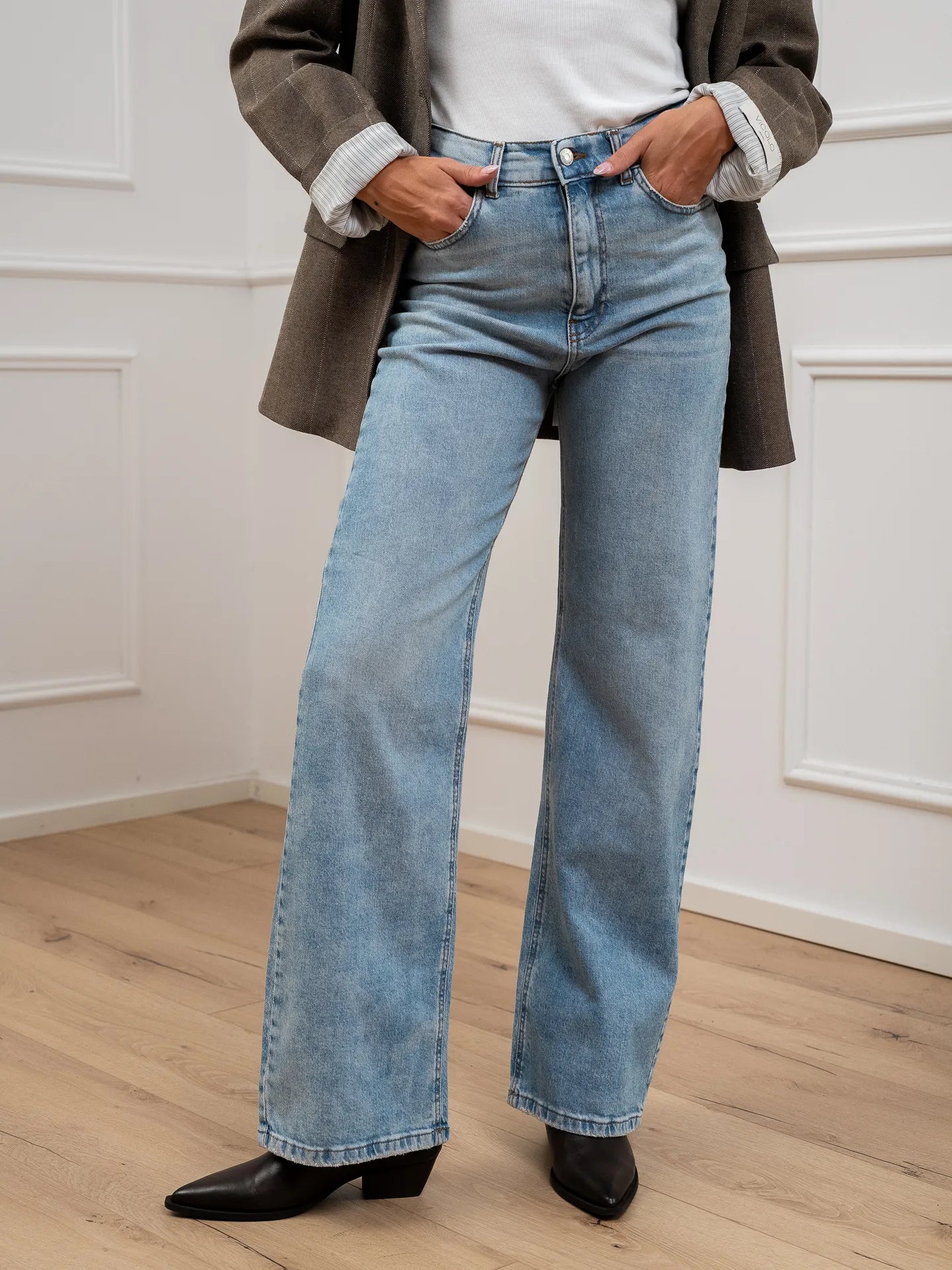 Jeans London lavaggio chiaro straight fit - HaveOne