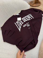 Felpa bordeaux Love Deeply - Vicolo