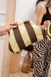 Borsa pouch New Stripe pulcino e moro - Calibro Shop