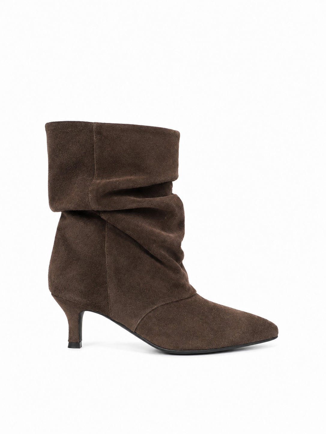 Tronchetto slouchy scamosciato moro - Divine Follie