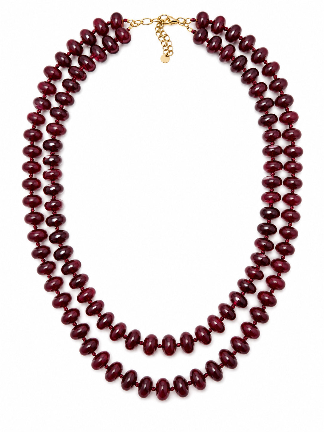 Collana Pepite pietre dure bordeaux - Calibro Shop