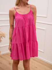 Vestito Balze corto fucsia - Tensione In