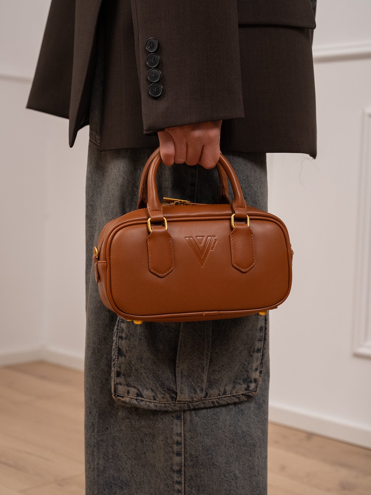 Borsa Strike cuoio - Vicolo