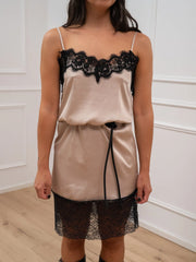 Vestito lingerie avorio - Vicolo