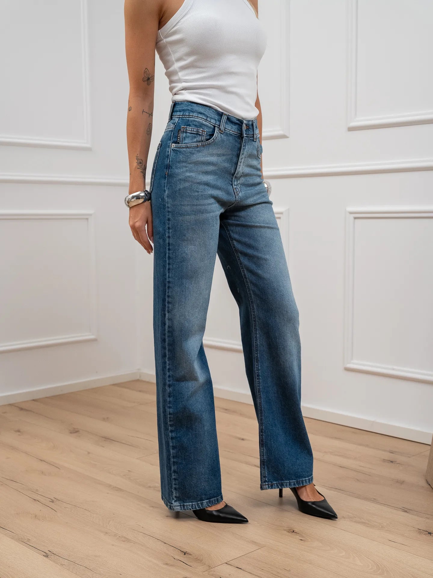Jeans London blu denim straight fit - HaveOne